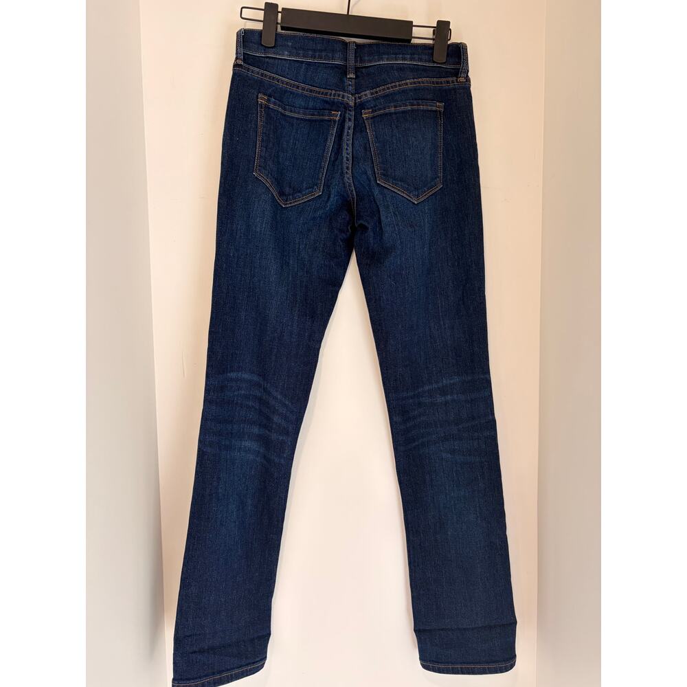 Banana Republic Premium Denim Dark Wash Straight Leg Jeans Women's 24P - Picture 4 of 5